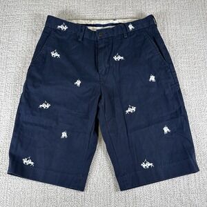 Polo Ralph Lauren Men's 31 Blue Horse Pony Stampede AOP 12" Chino Shorts